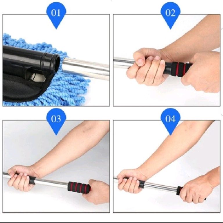 Car Cleaning Brush Microfiber Telescopic Kemoceng Pembersih Mobil - Carwash Studio Garage