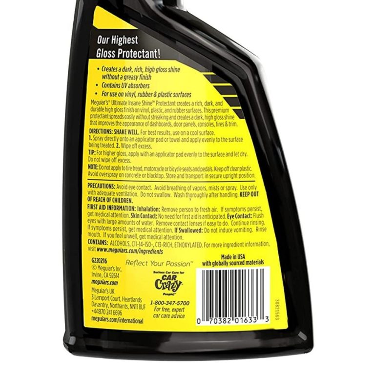 Meguiars Ultimate Insane Shine Protectant Spray 473ml New Product 2022 - Carwash Studio Garage