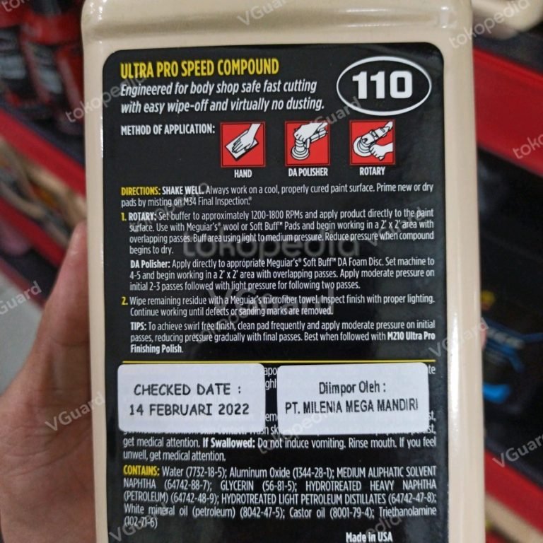 Meguiars – Meguiar’s M110 Ultra Pro Speed Compound 32oz/946ml M11032 - Carwash Studio Garage