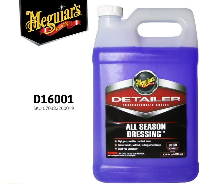 Meguiars – Meguiar’s D160 All Season Dressing Galon 3,79L Original - Carwash Studio Garage