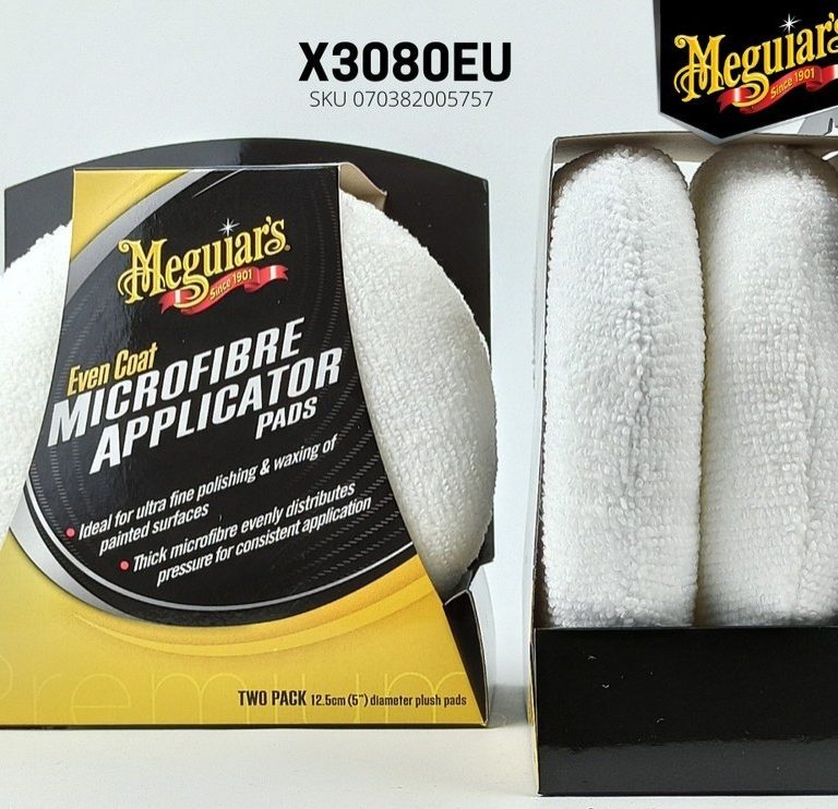 Meguiars Even Coat Microfiber Applicator Pads, Pad Aplikator Poles - Carwash Studio Garage
