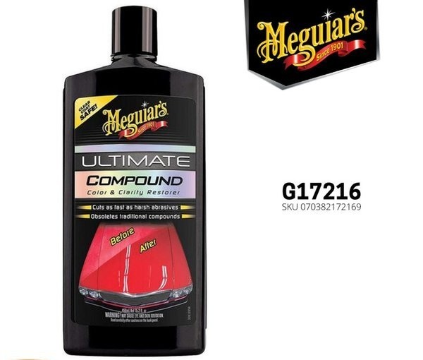 Meguiars Meguiar’s Ultimate Compound ORI Pengkilap Wax Cat Mobil Motor - Carwash Studio Garage