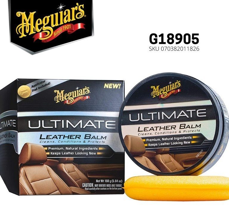 Meguiars Ultimate LEATHER BALM, Pembersih Conditioner Jok Kulit - Carwash Studio Garage