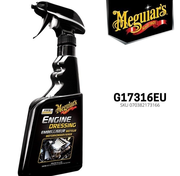 Meguiars – Meguiar’s Engine Dressing 450ml ORI, Pengkilap Ruang Mesin - Carwash Studio Garage