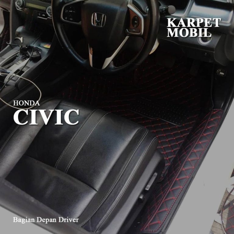 Karpet Mobil Kulit For Honda Civic Th 2016-2020–Karpet Kostum - Carwash Studio Garage