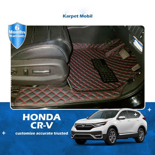 Karpet Mobil Honda Crv Turbo Tahun 2017-2019 Full Bagasi - Carwash Studio Garage
