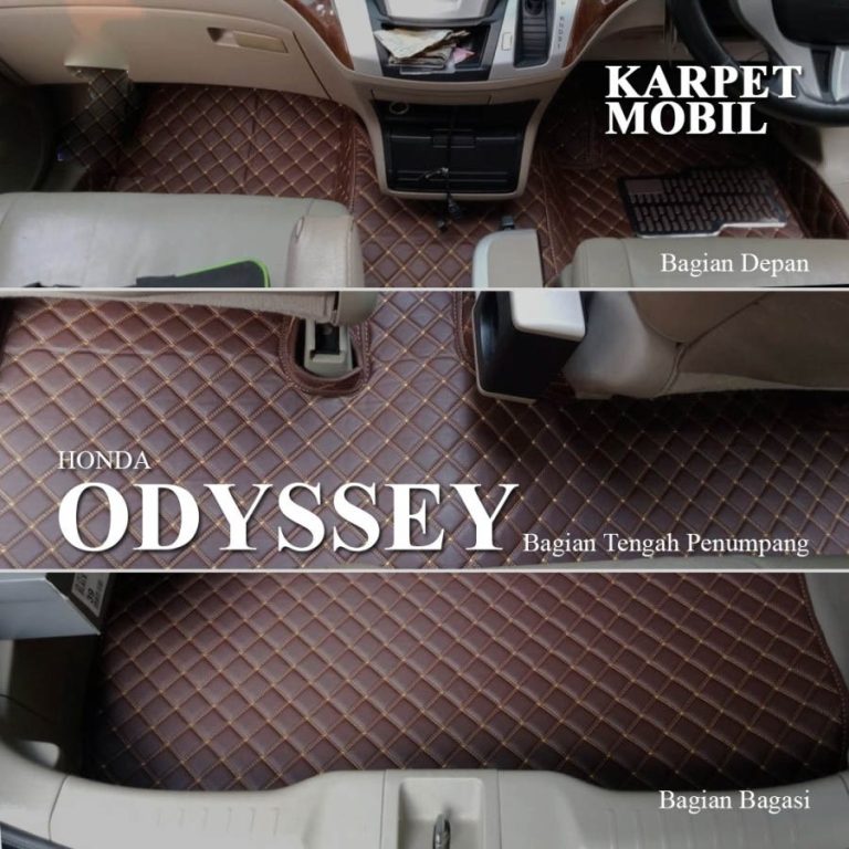 Karpet Mobil Honda Oddissey Tahun Produksi 2009-2016 Full Bagasi - Carwash Studio Garage