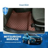 Karpet Mobil Mitsubishi Mirage 2016-2020 Full Bagasi - Carwash Studio Garage