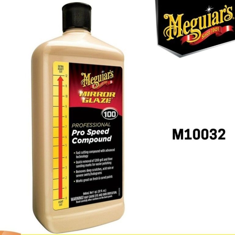 Meguiars – Meguiar’s M100 Pro Speed Compound 32oz/946ml, Mirror Glaze - Carwash Studio Garage