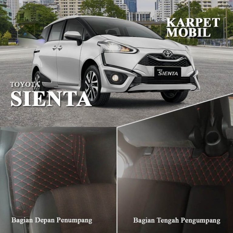 Karpet Mobil Toyota Sienta 2015-2020 Full Bagasi - Carwash Studio Garage