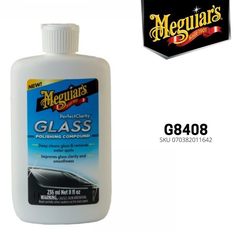 Meguiars Perfect Clarity GLASS Polishing Compound 236ml ORIGINAL - Carwash Studio Garage