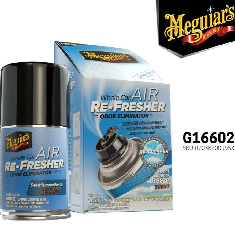 Meguiars Whole Car Air ReFresher Odor Eliminator – Sweet Summer Breeze - Carwash Studio Garage