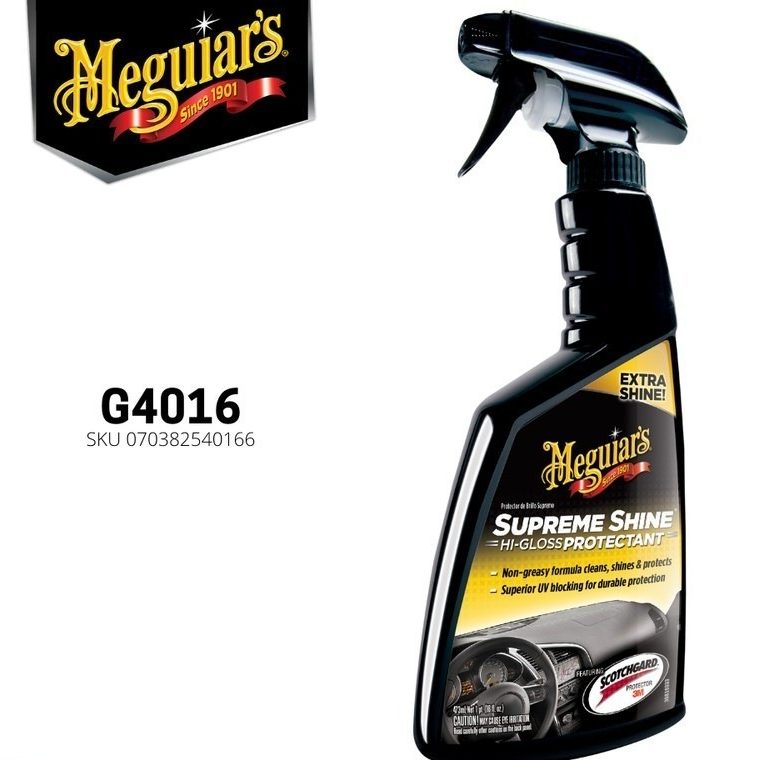 Meguiars – Supreme Shine Hi-Gloss Protectant 473ml ORI, Pengkilap Trim - Carwash Studio Garage
