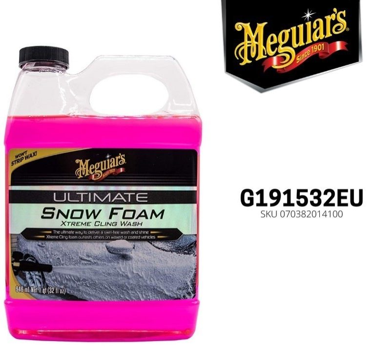 Meguiars Ultimate Snow Foam 32oz ORI 946ml, Cuci Salju Mobil Motor - Carwash Studio Garage