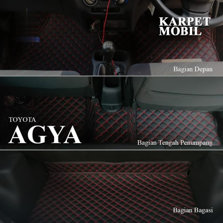karpet mobil toyota agya 2012-2016 dan 2017-2020 full bagasi - Carwash Studio Garage